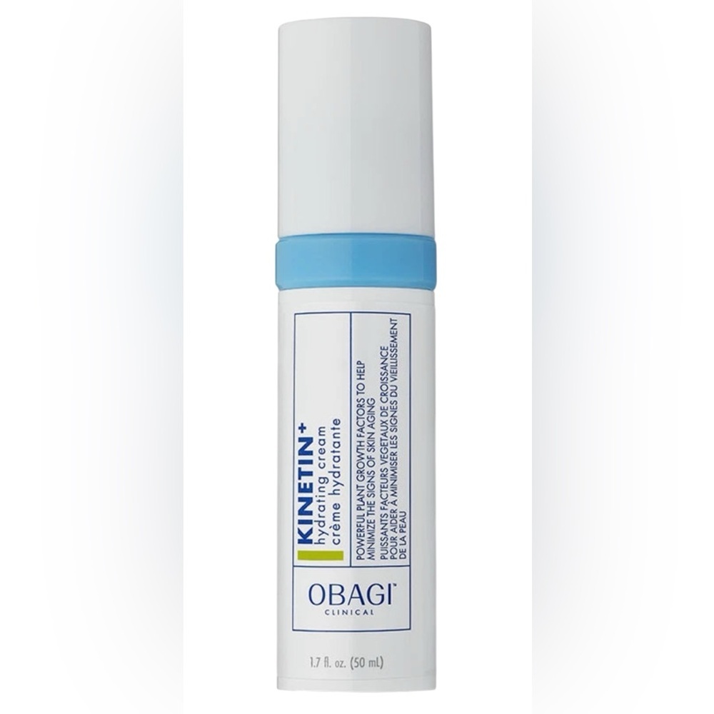 Obagi Kinetin+ Cream with White and Blue Design